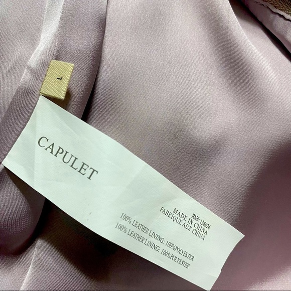 Capulet Sophie Suede A Line Mini Zipper Skirt In Lavender Size Large NWT - Picture 2 of 5